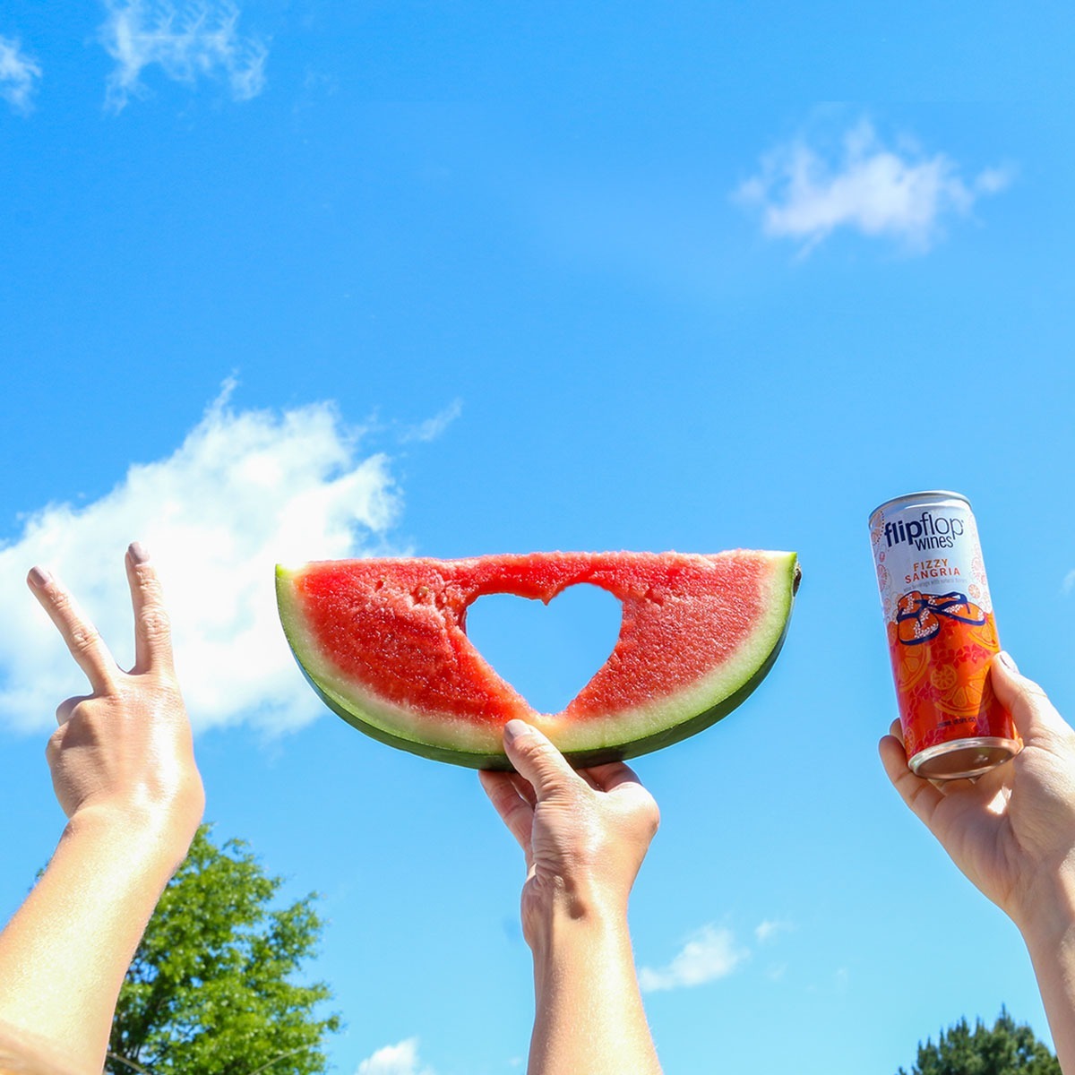 flipflop wine and watermelon