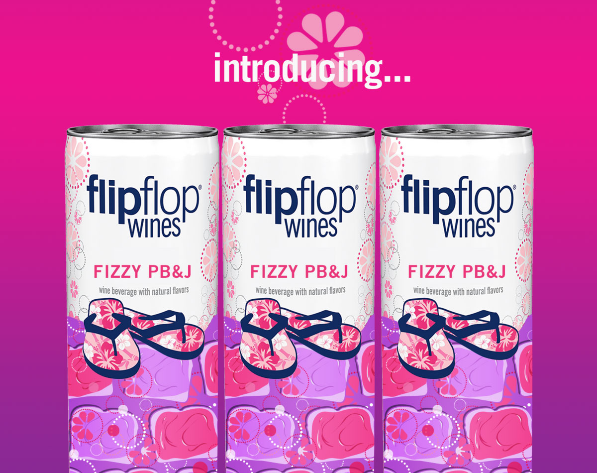 Introducing flipflop fizzy PB&J flavor